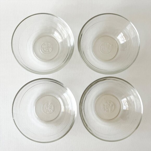 Duralex France Clear Tempered Glass Prep/Snack Bowl Set Of 4 - Picture 2 of 6